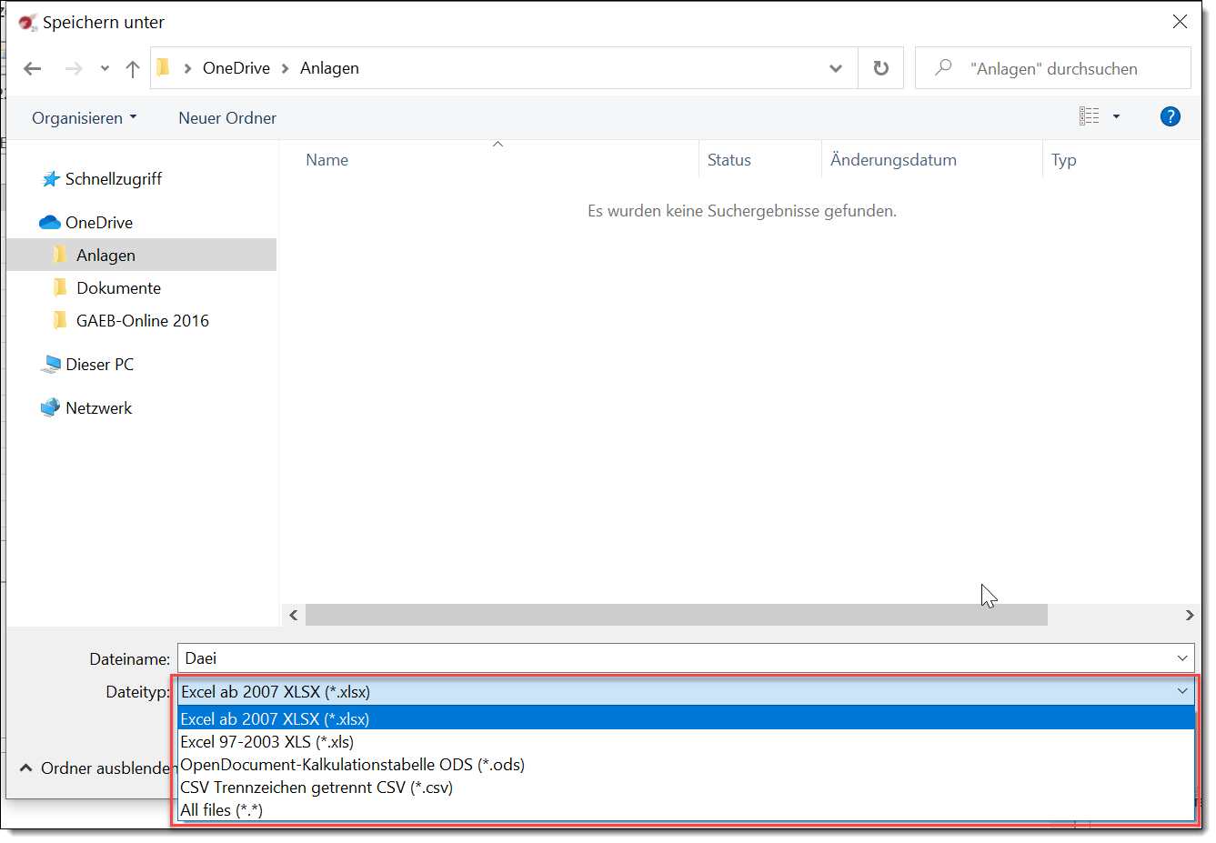 GAEB_Excel_Export