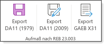 Excel-Aufmaß für GAEB-Online 2025: Export DA11