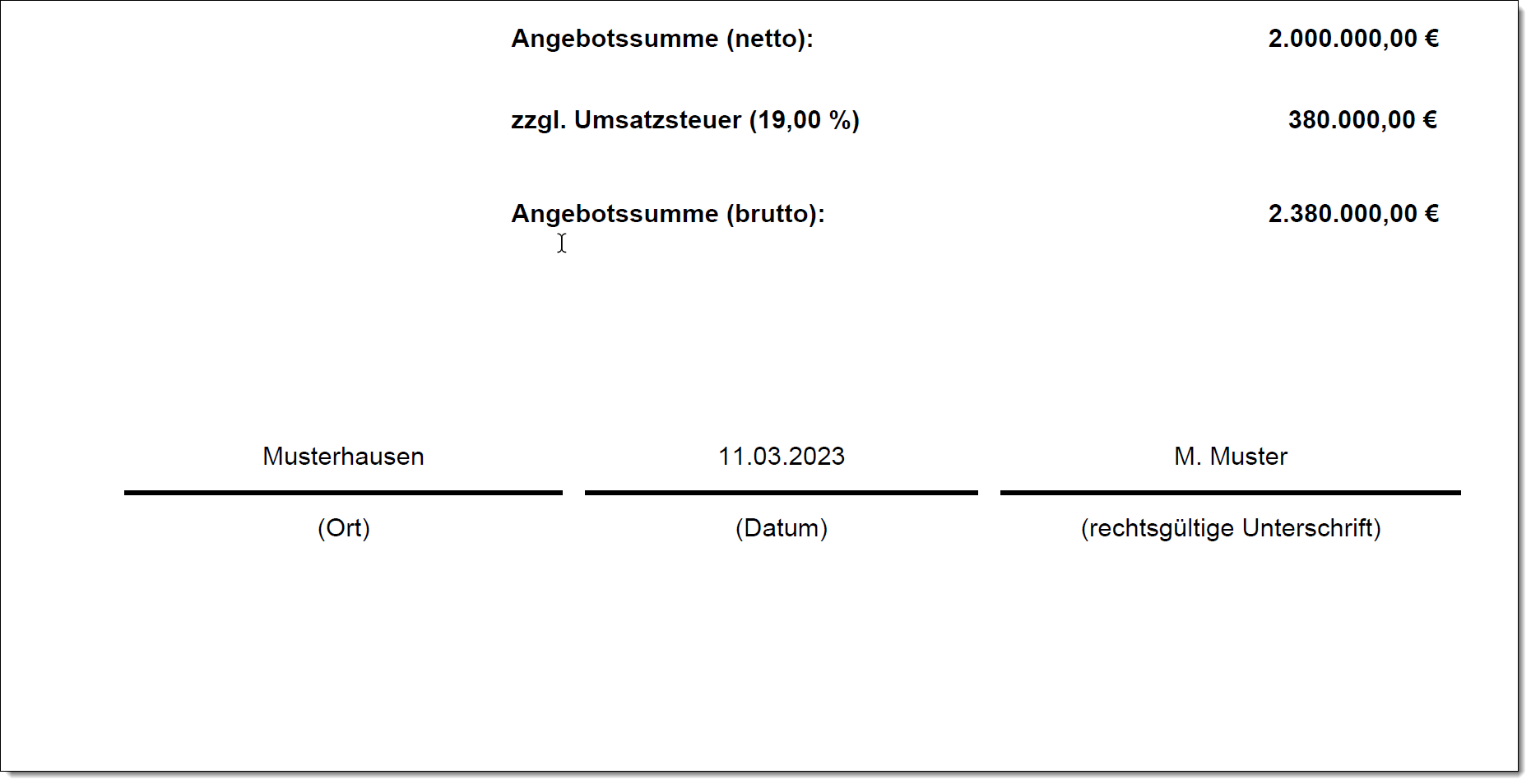 Textform GAEB-Online 2025